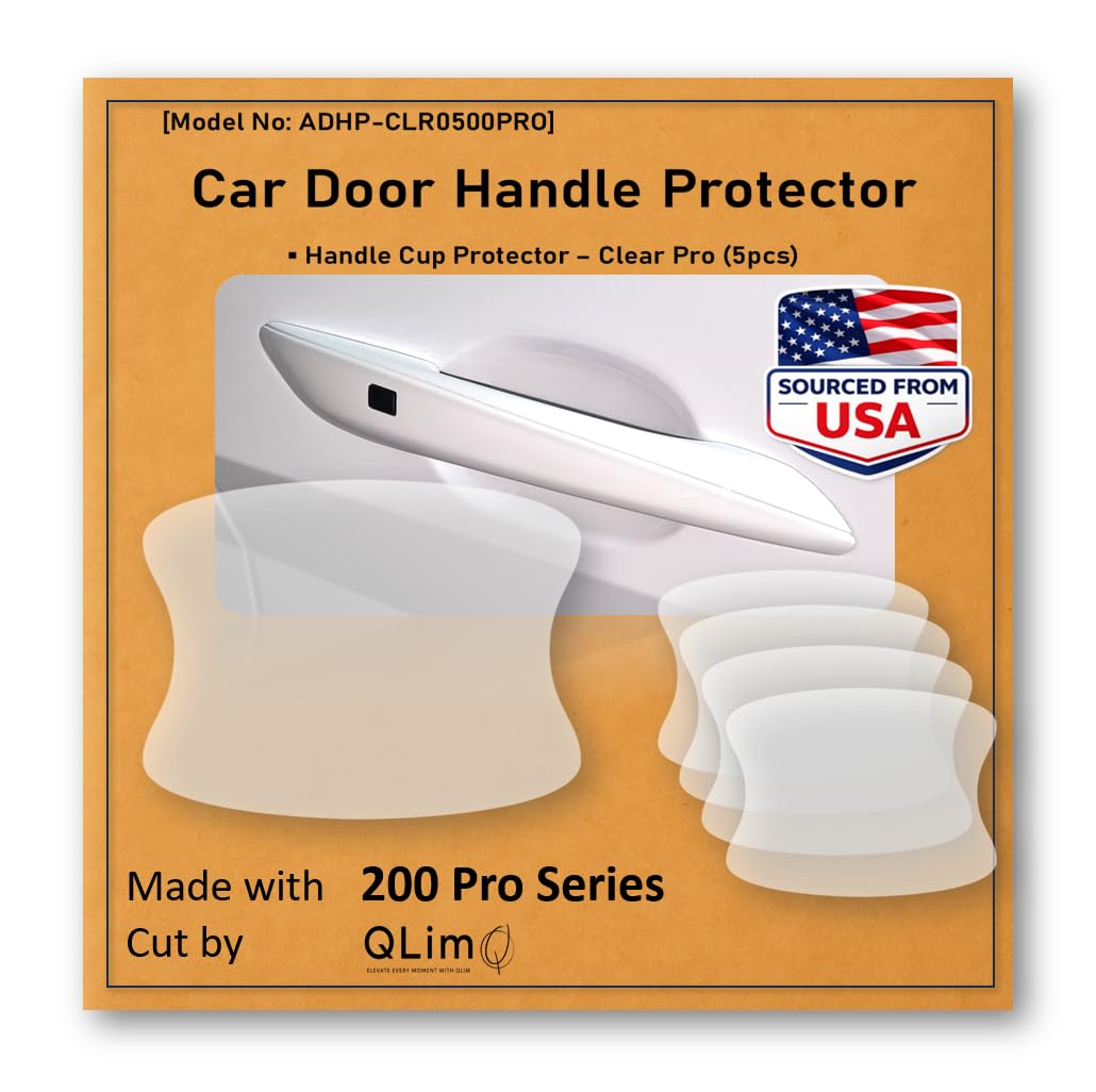 Photo 1 of [3M]-5pcs(Pro) Customized Car Door Handle Cup Protector Made with 3M Paint Protection Film Pro Series, Clear(Transparent), Anti Scratch, Universal Fit for Most Cars (Clear Pro/5pcs)