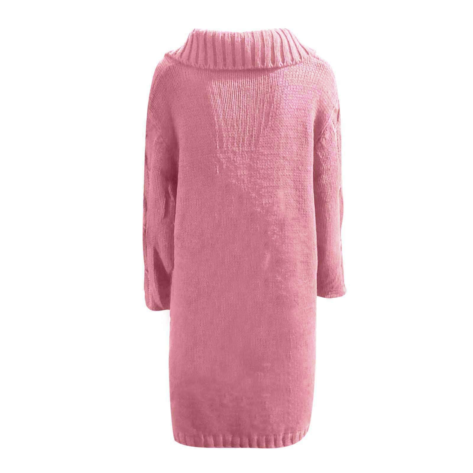 Cárdigan largo de punto grueso para mujer, cárdigan largo con capucha, cárdigan elegante con botones, chaqueta de entretiempo, tallas grandes, con bolsillos, abrigo de punto