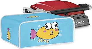 Cartoon Fish Outdoor Griddle Cover for Kitchen Appliance and Accessories Machine Washable Fingerprint Protection Cover for Baking Pans, Tabletop Pans