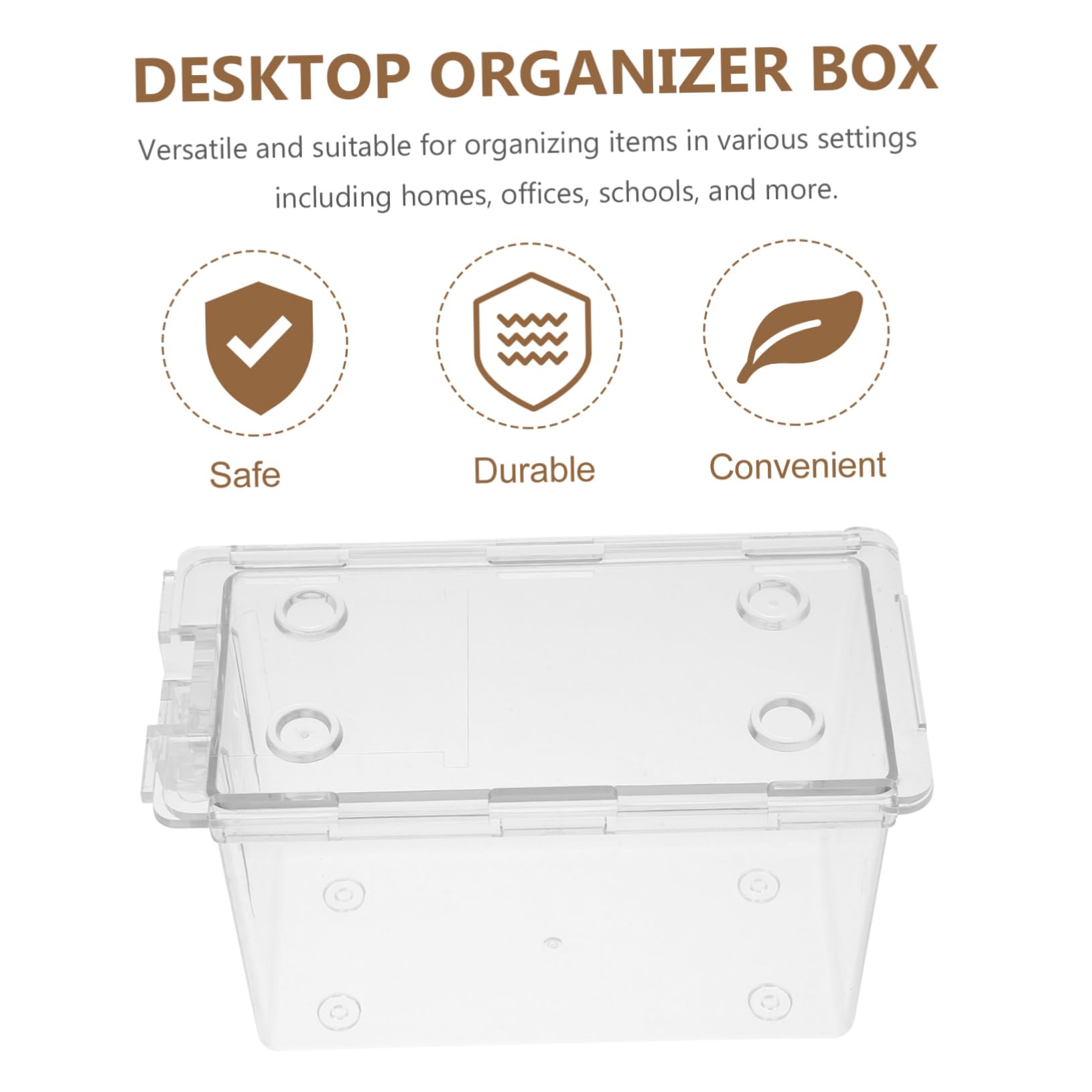 Holibanna Box Sugar Packet Holder Organizer with Clear Desktop Container Organiser Tea Bag Storage Plastic
