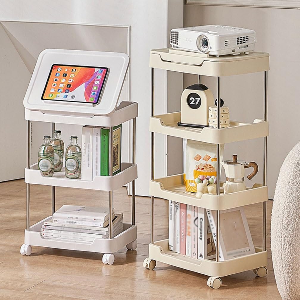 Amazon.co.jp: 多段可動式収納ラック、収納ボックス、可動式キッチンワ