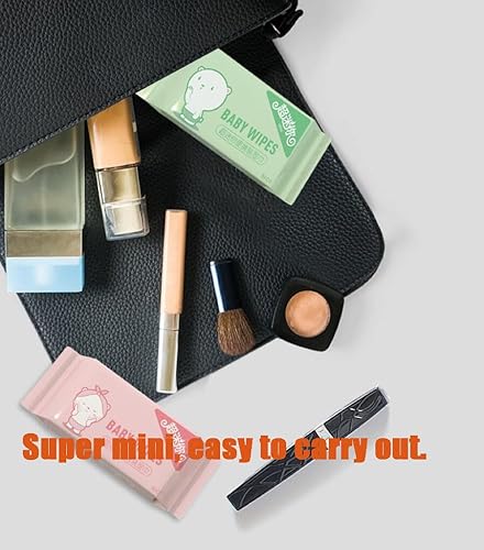 Miniatura 6 de Toallitas húmedas de viaje de limpieza, toallitas húmedas respetuosas con la piel, hipoalergénicas y sin perfume para adultos, niños y bebés,