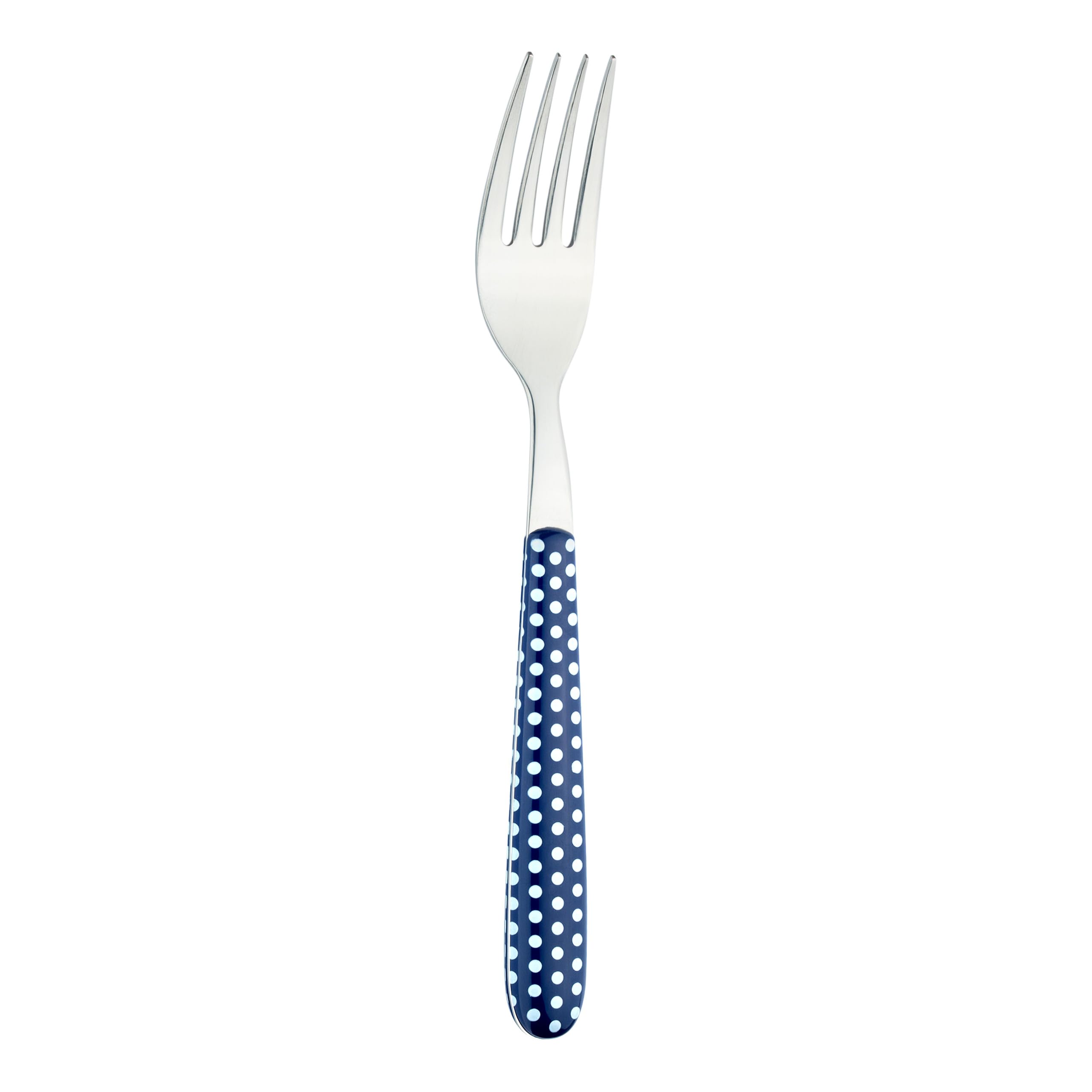 Grunwerg Greenworks 24 Piece Boxed Cutlery Set, Recycled Plastic, Eco-Friendly, Polka Dot, Blue Polka - Image 4