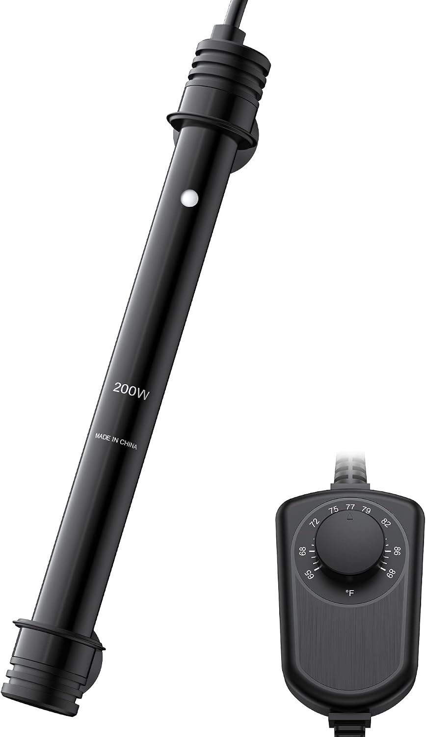 NICREW Aquarium Heater, Temperature Adjustable Fish Tank Heater with Wired Controller, Submersible Thermostat for Saltwater and…