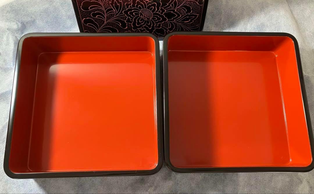 二段重 輪島塗りお重 嘉美漆器店 オーダー 品