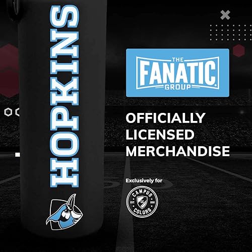 Vista 335 de Campus Colors Botella de agua de acero inoxidable de la NCAA, tapa giratoria, 24 onzas, clip de transporte, mantiene tus bebidas calientes o frías