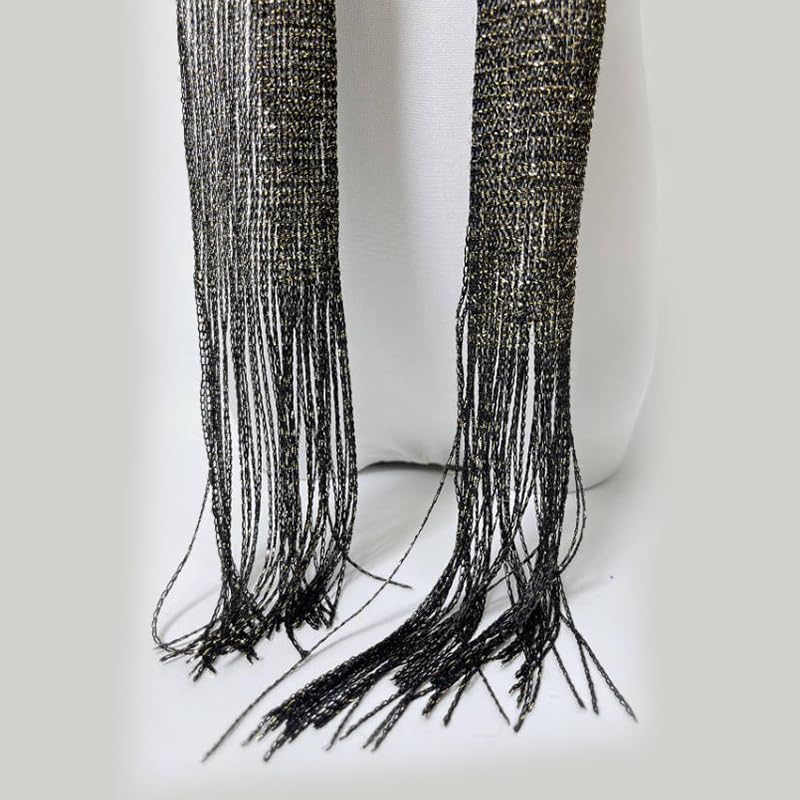 1 Pc Women's Solid Color Tassel Decoration Fashion Scarf4