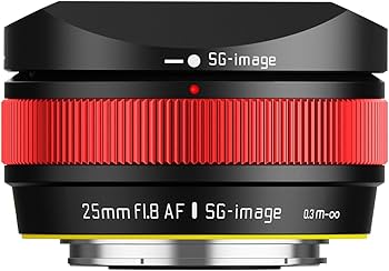 Amazon.co.jp: SG-image AF 25mm F1.8 APS-C Eマウント 単焦点 大口径