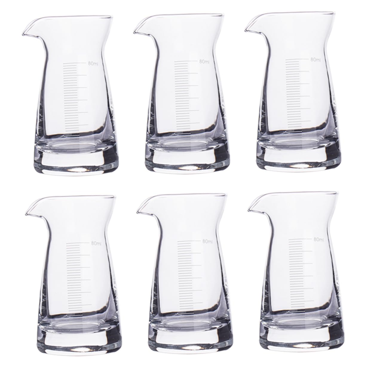 ABOOFAN Set di 6 Misurini da 80 Ml in per Una Misurazione Precisa delle Bevande per Uso Domestico E Bar