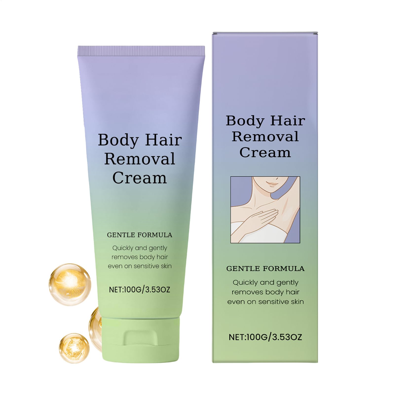 Crema Depilatoria Para Mujeres - Crema Depiladora para Rostro Sensible - Loción Depiladora Sin Dolor Cuidado de la Piel Para Piernas Zona Bikini Axilas Espalda Rostro Cuerpo Zonas Delicadas