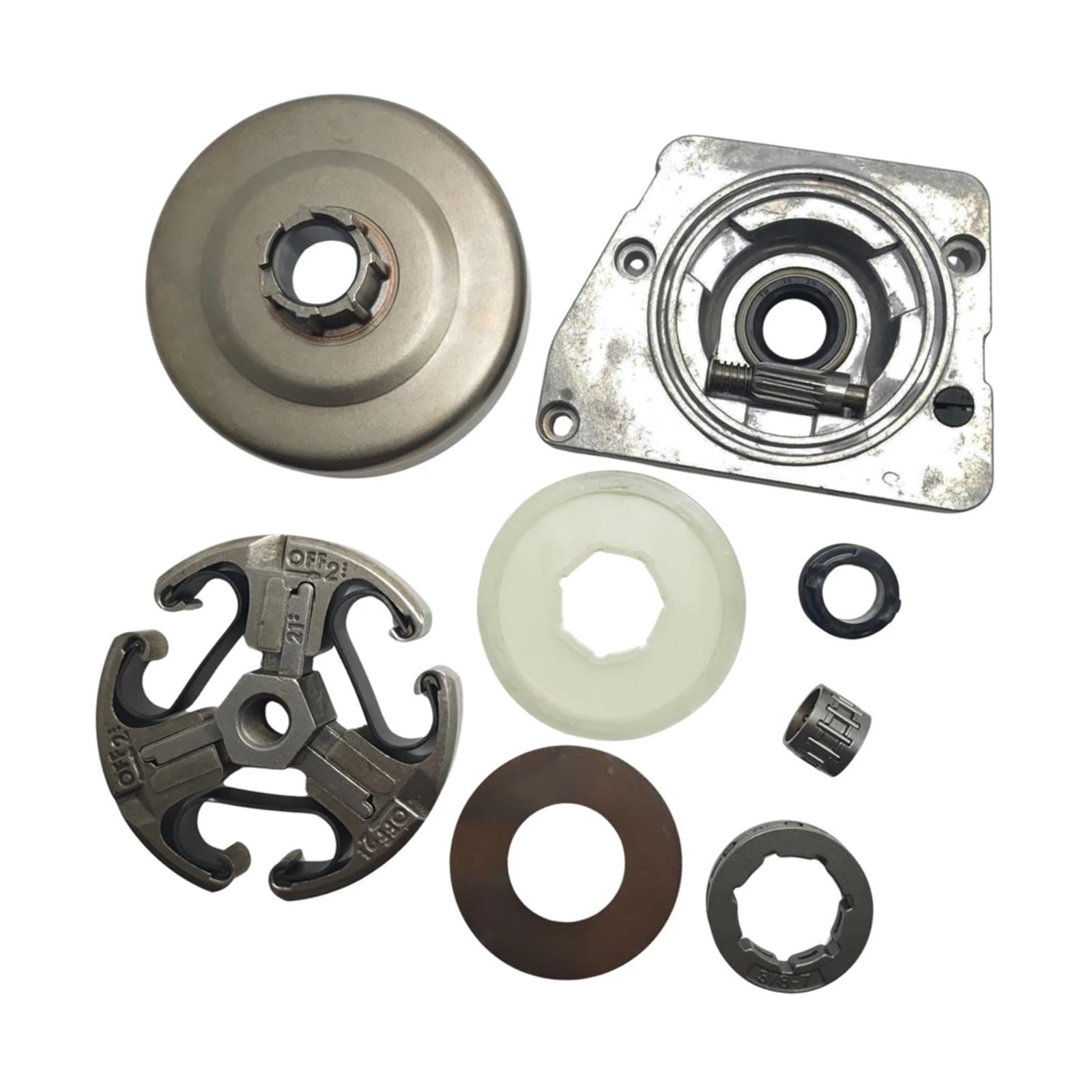 Kit d'engrenage à vis sans fin et tambour d'embrayage pour tronçonneuse 61 66 266 268 272