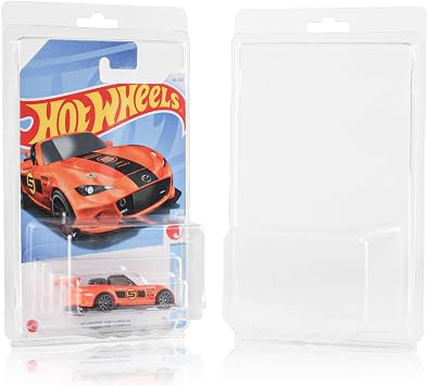 36 Pack Clear Protector Cases for Model Cars, Clamshell Display Holder, Protective Packs Vehicle Blister Pack Covers Compatible with Hot Wheels for Storage 36