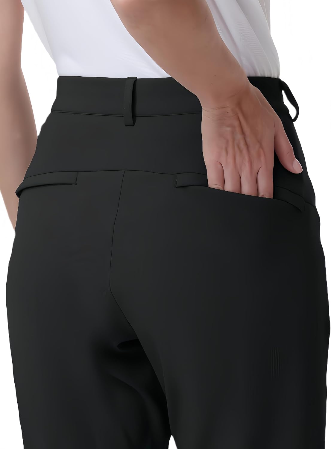 Women's Joggers Stretch Golf Pants High Waisted Casual Tapered Athletic Running Sweatpants - Image 5