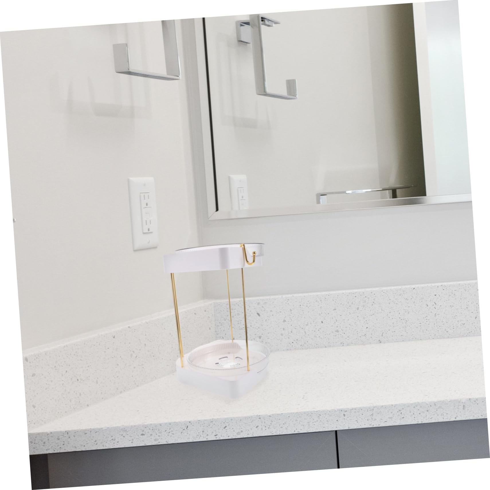 Organizer Rotante per Trucchi da Bagno Porta Profumo Multistrato Organizer Girevole per Cosmetici Portatile per Cura