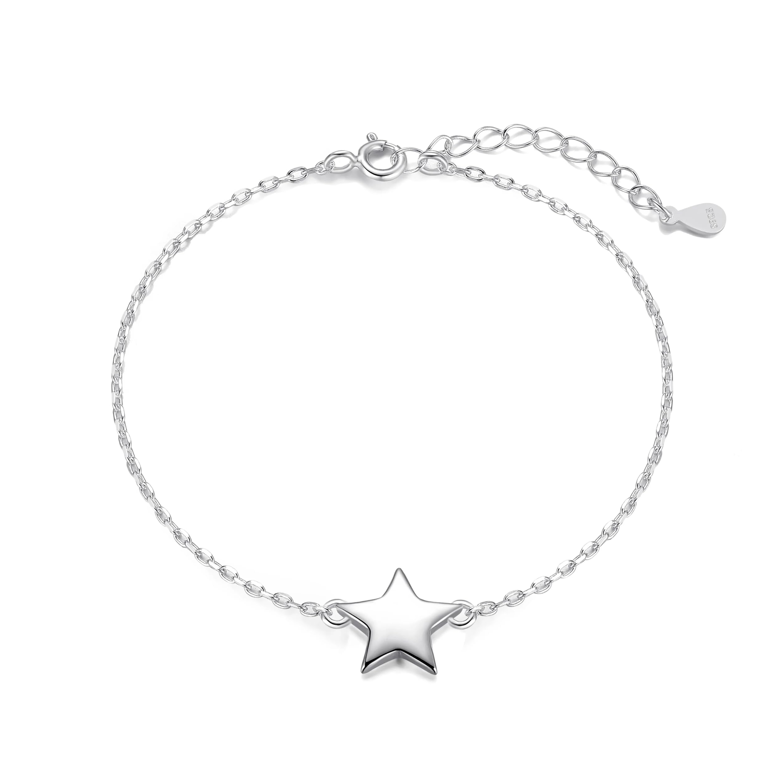 Philip Jones Sterling Silver Star Bracelet