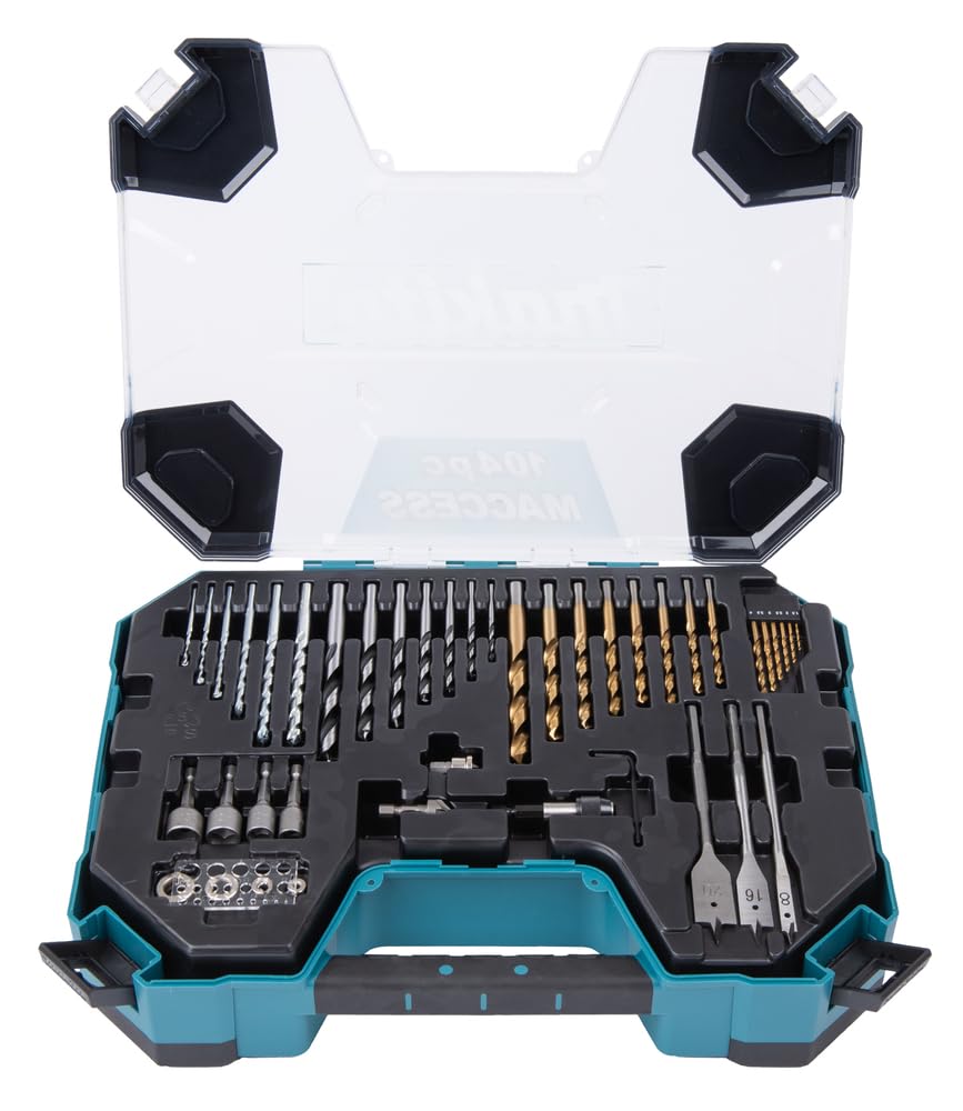 Makita E-22604 104 części Zestaw wierteł i bitów