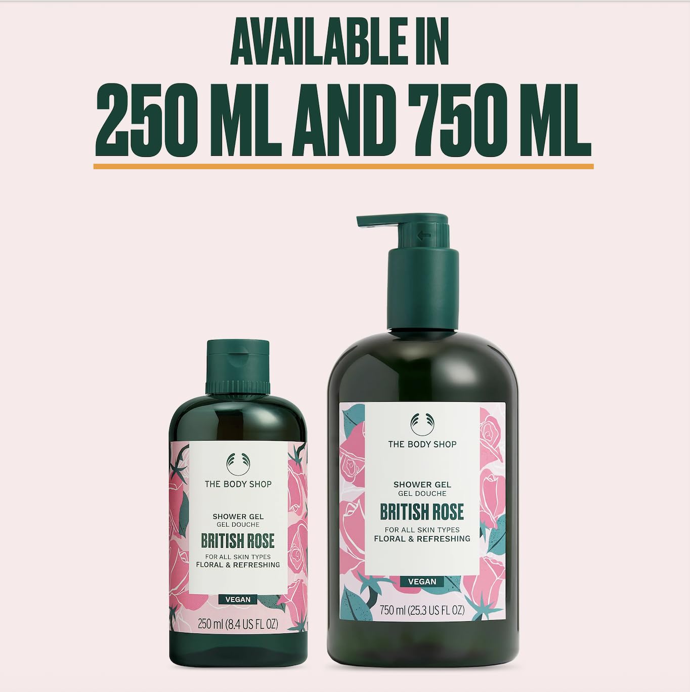 British Rose Shower Gel 750ml