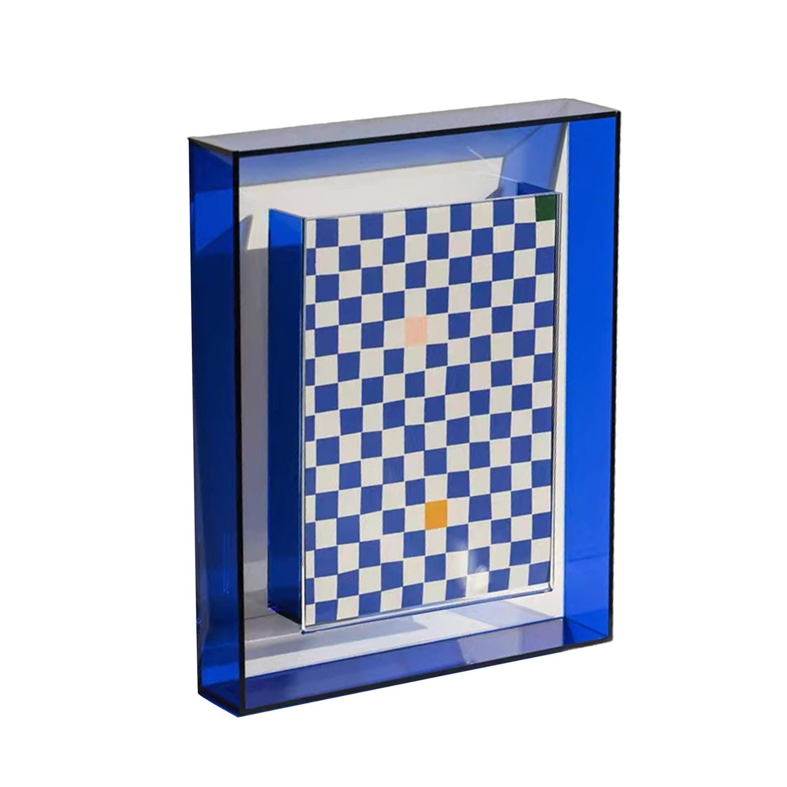 XuQiZZpp Contemporary Acrylic Photo Frame Clear Photo Holder Desktop Display Photo Frame Stable