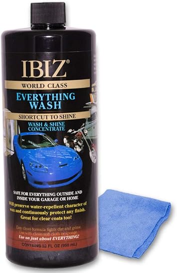 IBIZ Everything Car Wash Soap - Perfect for Cars, Trucks, SUVs, RVs, Boats & More. Best Value Car Wash.