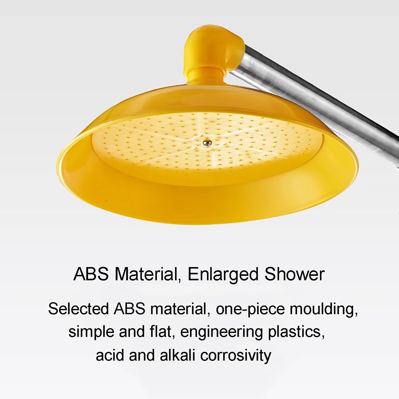 Estación de Lavado de Ojos, Sistema de Ducha de Emergencia Combinado, Estación de Lavado de Ojos de Acero Inoxidable 304 con Lavabo de ABS, Unidad de Lavado de Ojos de Plomería de Pie