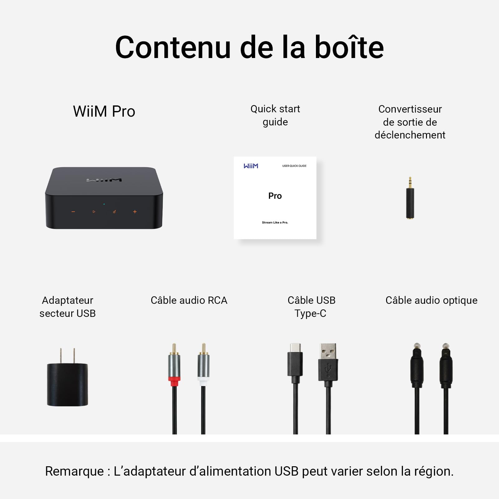 WiiM Pro Récepteur AirPlay 2, Google Cast Audio, Streamer Multi-pièces WiFi, Compatible avec Alexa, Siri et Google Assistant, Diffusion Audio Haute résolution à partir de Spotify, Amazon Music, Tidal