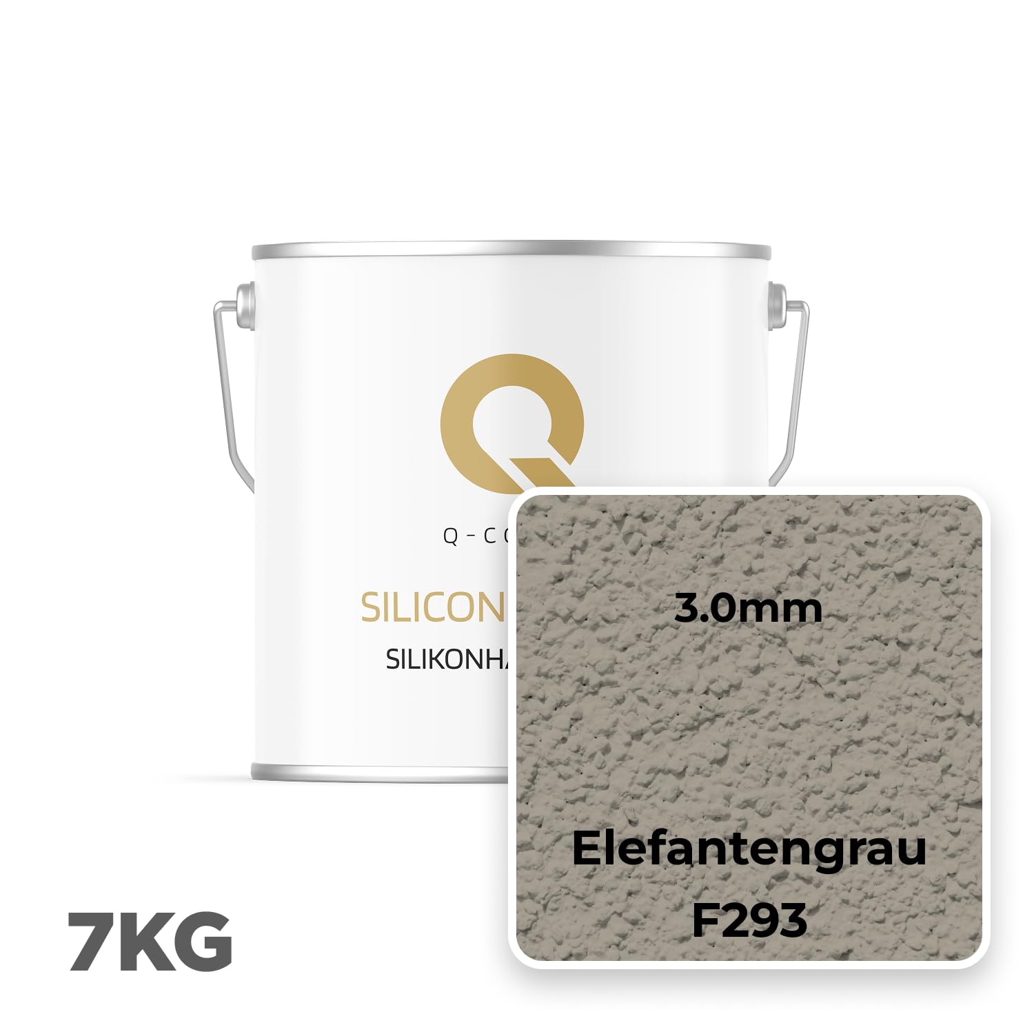 Intonaco In Resina Siliconica Grigio Caldo F293 7kg 3mm
