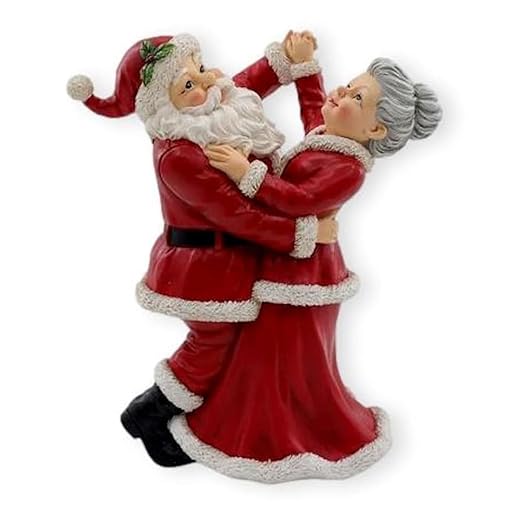 Dancing Santa & Mrs. Claus Holiday Figurine