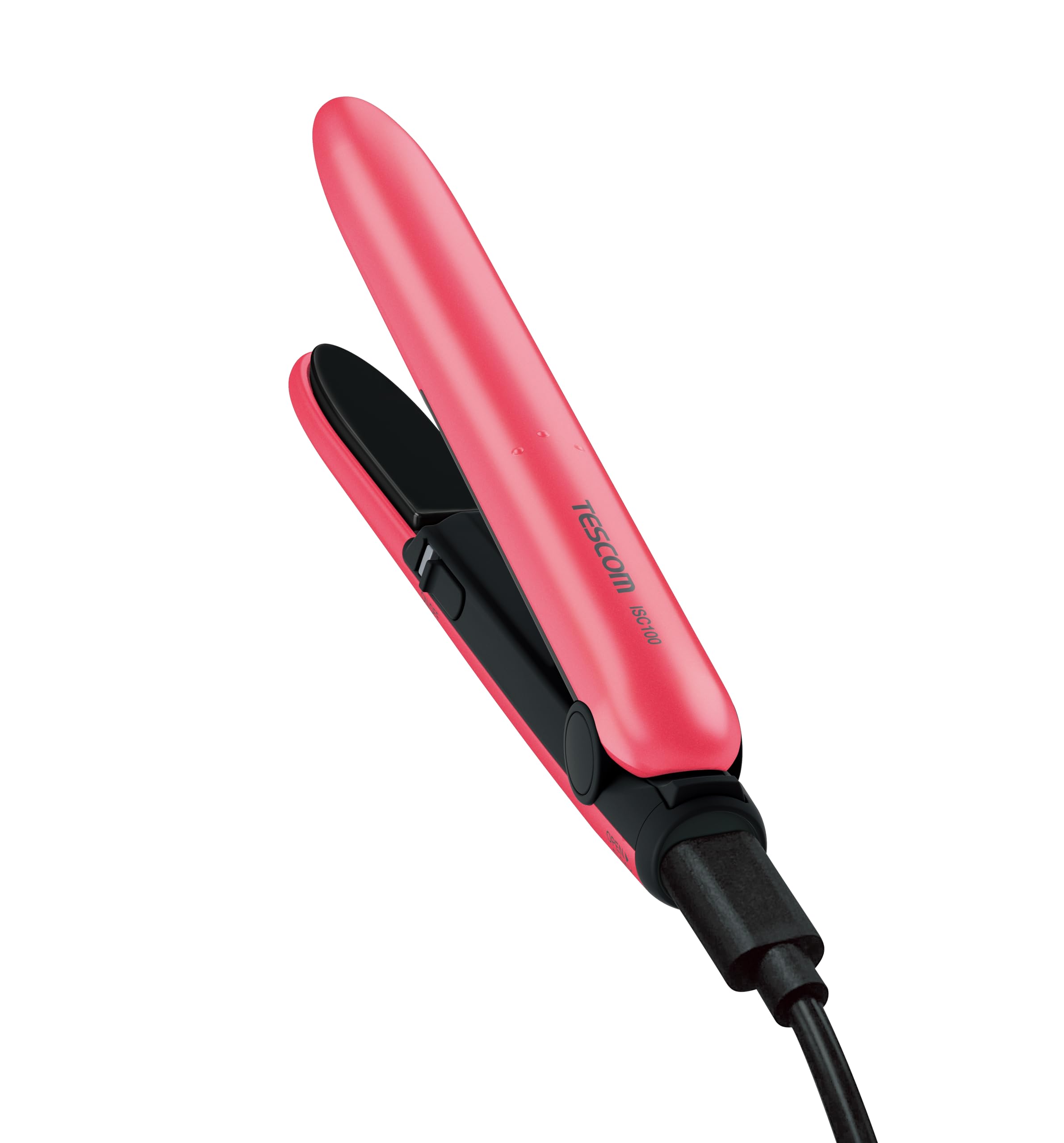 テスコム ヘアアイロン USB給電式 10mm コンパクト セラミックコーティング 海外対応 ピンク ISC100 P