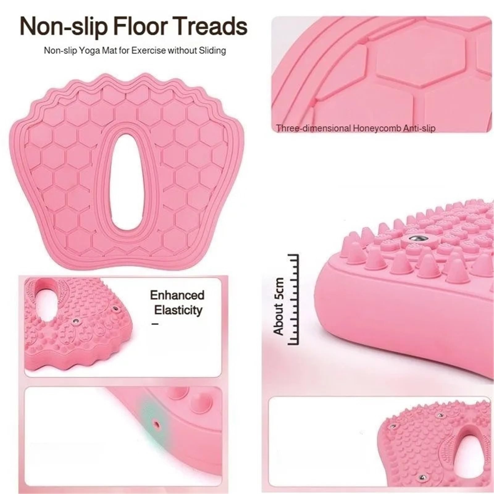 Tappetino Agopressione Cuscinetto for massaggio ai piedi for uso domestico | Stepper in pietra antiscivolo con tappetino for punti di digitopressione