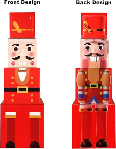 Miniatura 4 de Caja de decoración de Navidad, cajas de regalo decorativas grandes para árbol de Navidad, caja de almacenamiento apilable de 36.6 pulgadas de