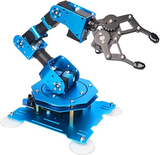 Hiwonder-xArm1S Programming Desktop Robotic Arm with Powerful and Robust Intelligent Bus Servos Featuring Position and Voltage Feedback (Unassembled)