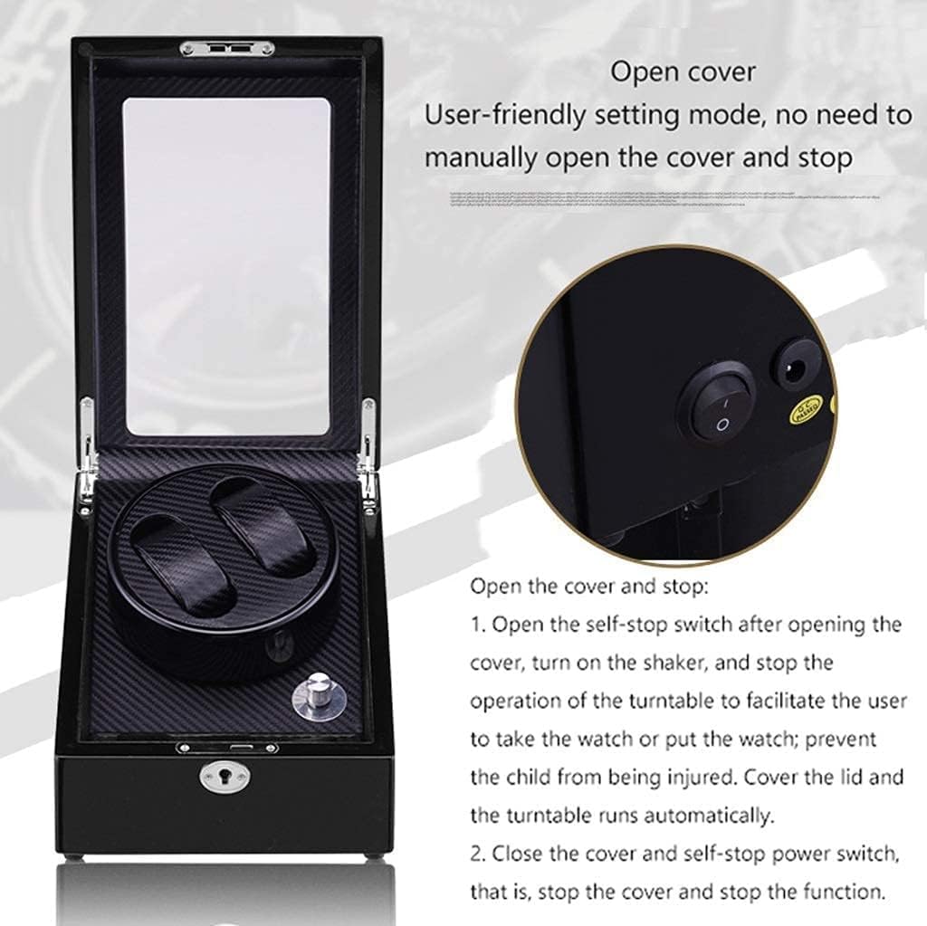 FENOKD Watch Winders, Automatic Watch Winder Box, 4 Rotation Modes, 2 Winder Positions and 3 Watch Winder Storage Case