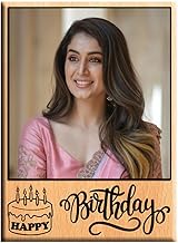 Personalized Wooden Photo Frame with Color Photo & Custom Text | Engraved Picture Frame for Anniversary, Birthday, Valentine’s | Custom Gift