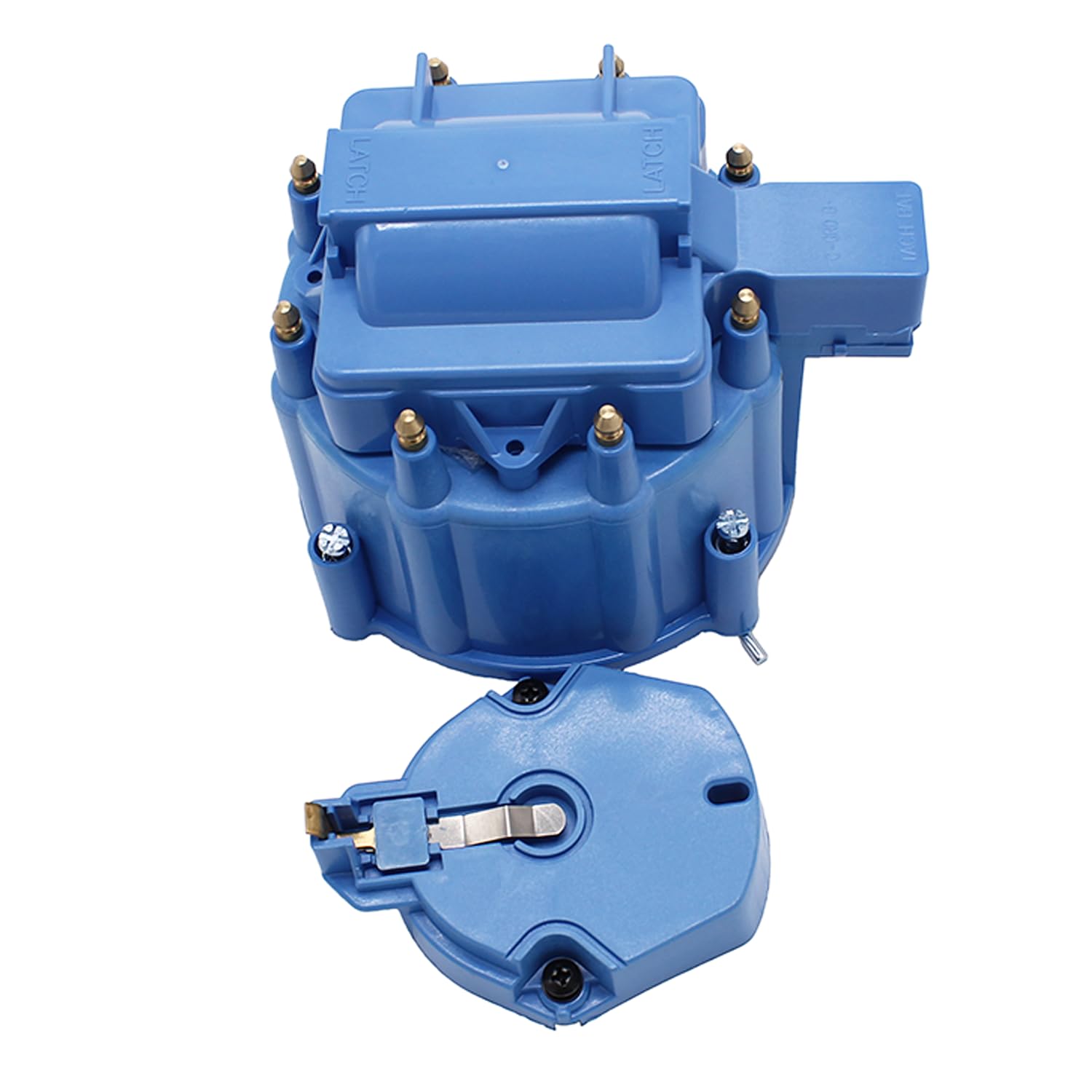 YUCHENSHLP Performance Blue Male HEI Large Distributor Cap Rotor Kit For SBC BBC 305 327 350 396 454