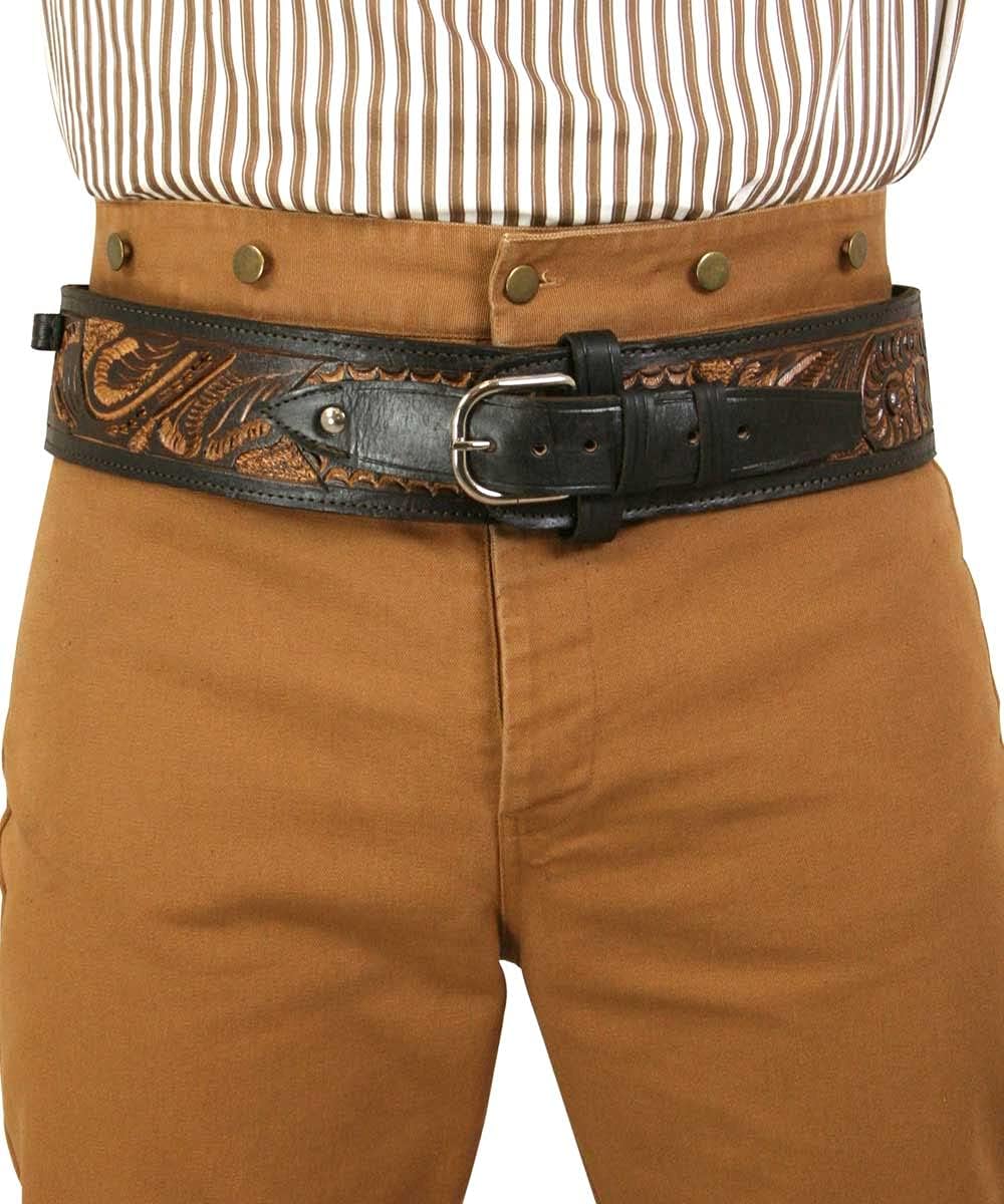 Historical Emporium .44/.45 Cal High-Rider Western Cartridge Belt Tooled Leather