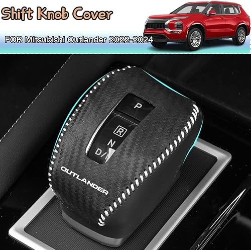 Miniatura 2 de Kakash Accesorios interiores personalizados para Mitsubishi Outlander 2022 2023 2024 Outlander PHEV 2023 2024, funda de cuero para palanca de