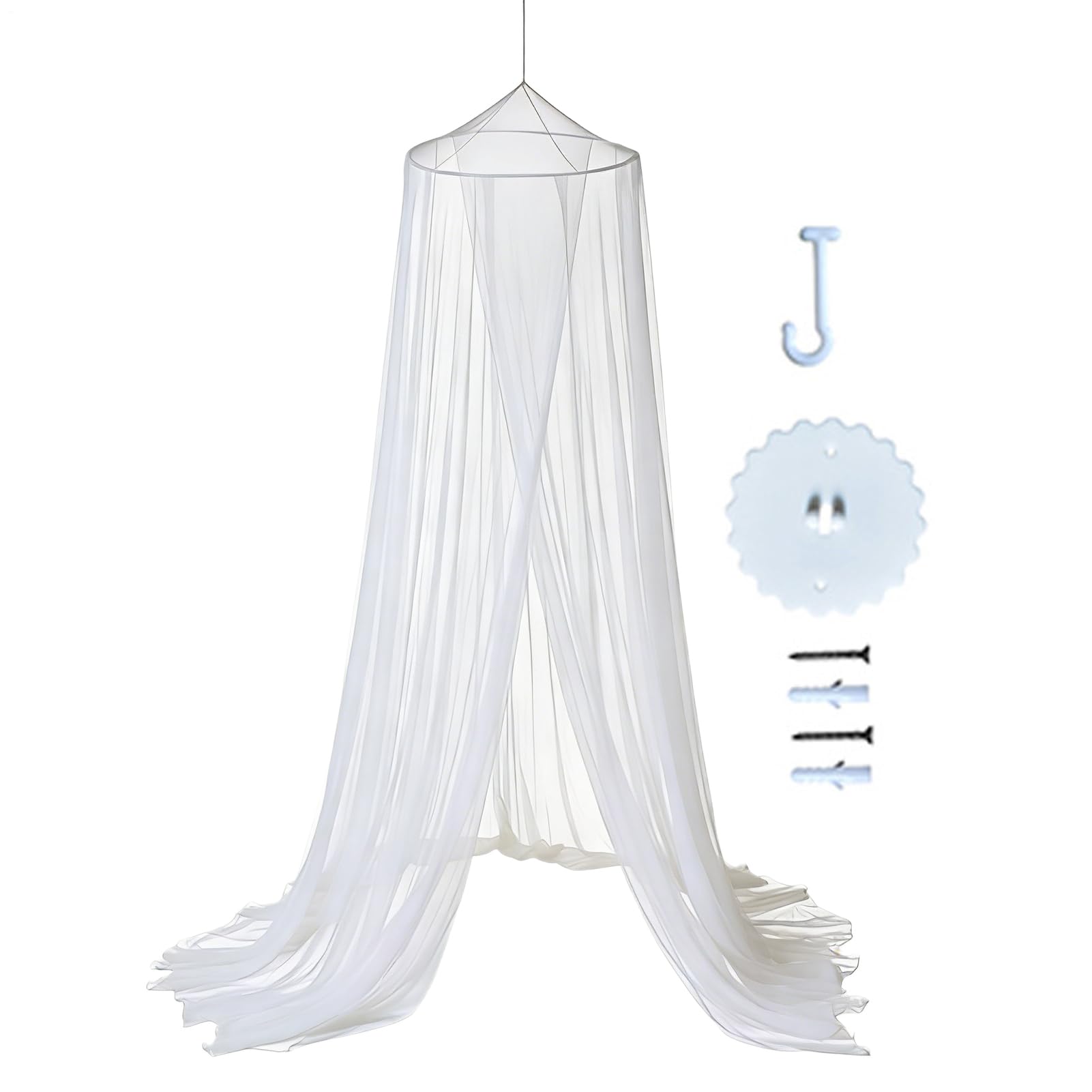 Malla elegante protectora suave en toldo de cama doble para el dormitorio
