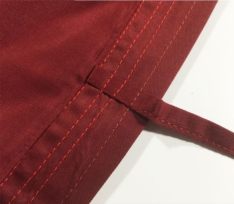 EKENDOCOM KG023 -IAIDO Red Broad Sleeves Gi - iaido uniform Gi kendo Gi Iaido Jacket Japanese cloth (175/5'9''/L)