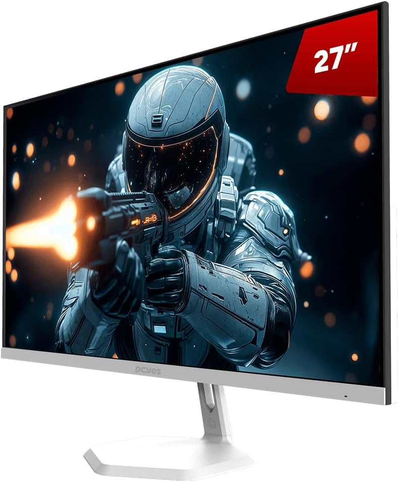 Monitor Gamer PCYES Quartzo Q27F 27" FHD IPS 100Hz Branco