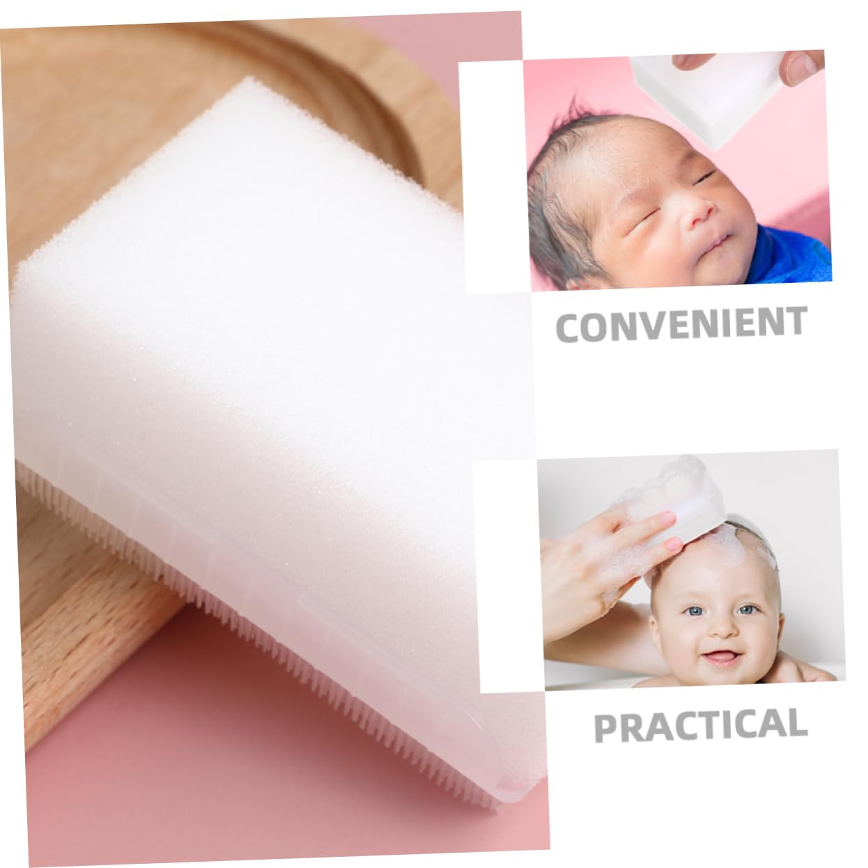 Gadpiparty 5 Series Dispositivo De Entrenamiento Sensorial Cepillos Para Bebés Y Pequeños De Baño Cepillo Sensorial Para La Cabeza Del Cepillo Para Fregar Para 4 piezas x 5