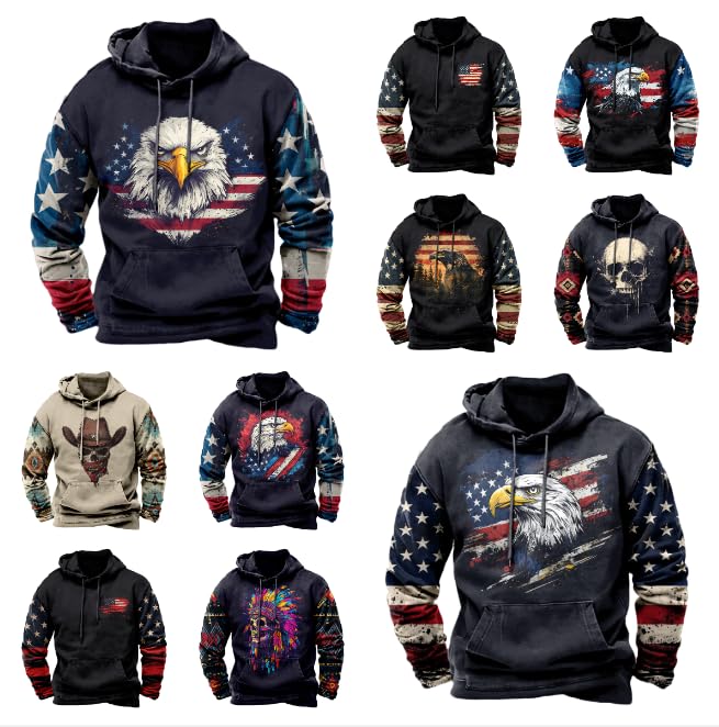 Oversized Grahpic Hoodie for Men Pullover Hooded Sweatshirt Comfy Long Sleeve Lightweight Casual Sweater4