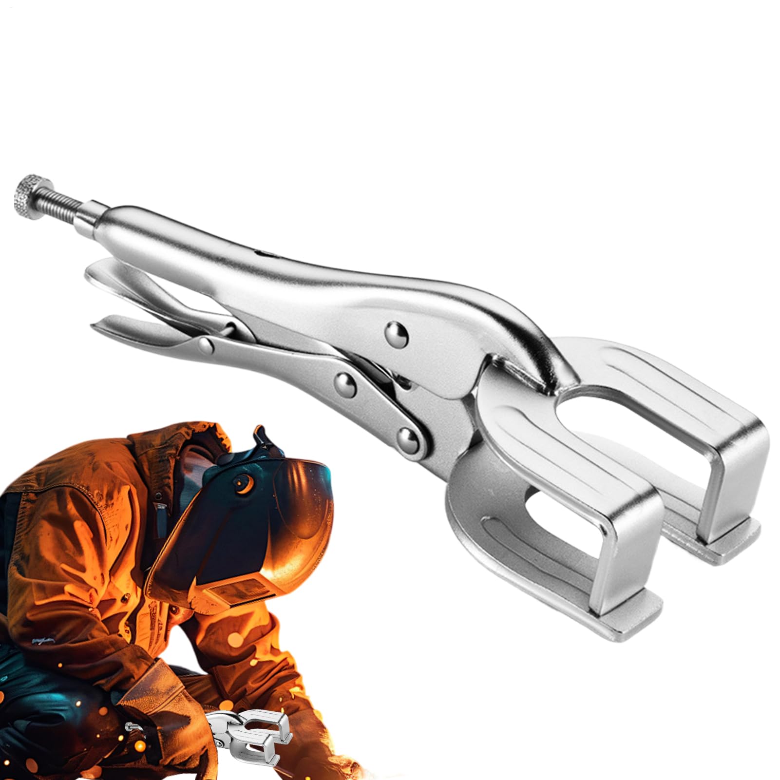 Abrazaderas de agarre de tornillo para evitar desplazamientos al soldar
