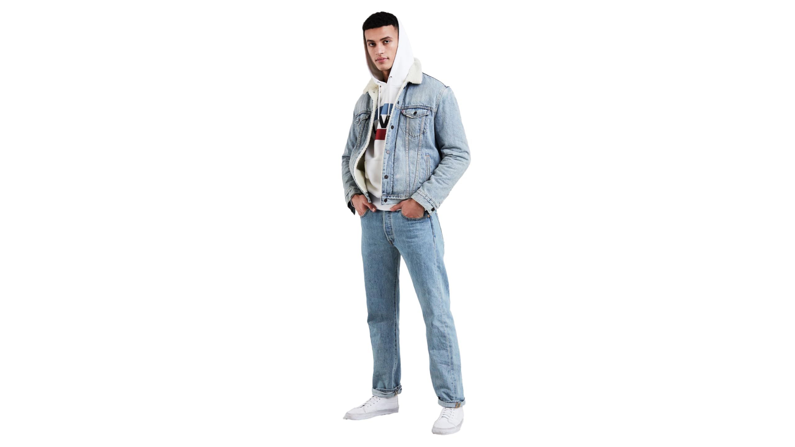 Erkek 501 Orijinal Jean Pantolon, Açık Mavi, 31/32