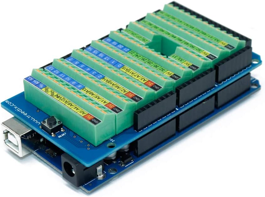 Treedix Screw Terminal Block Breakout Board Moduleor Compatible with Arduino MEGA-2560