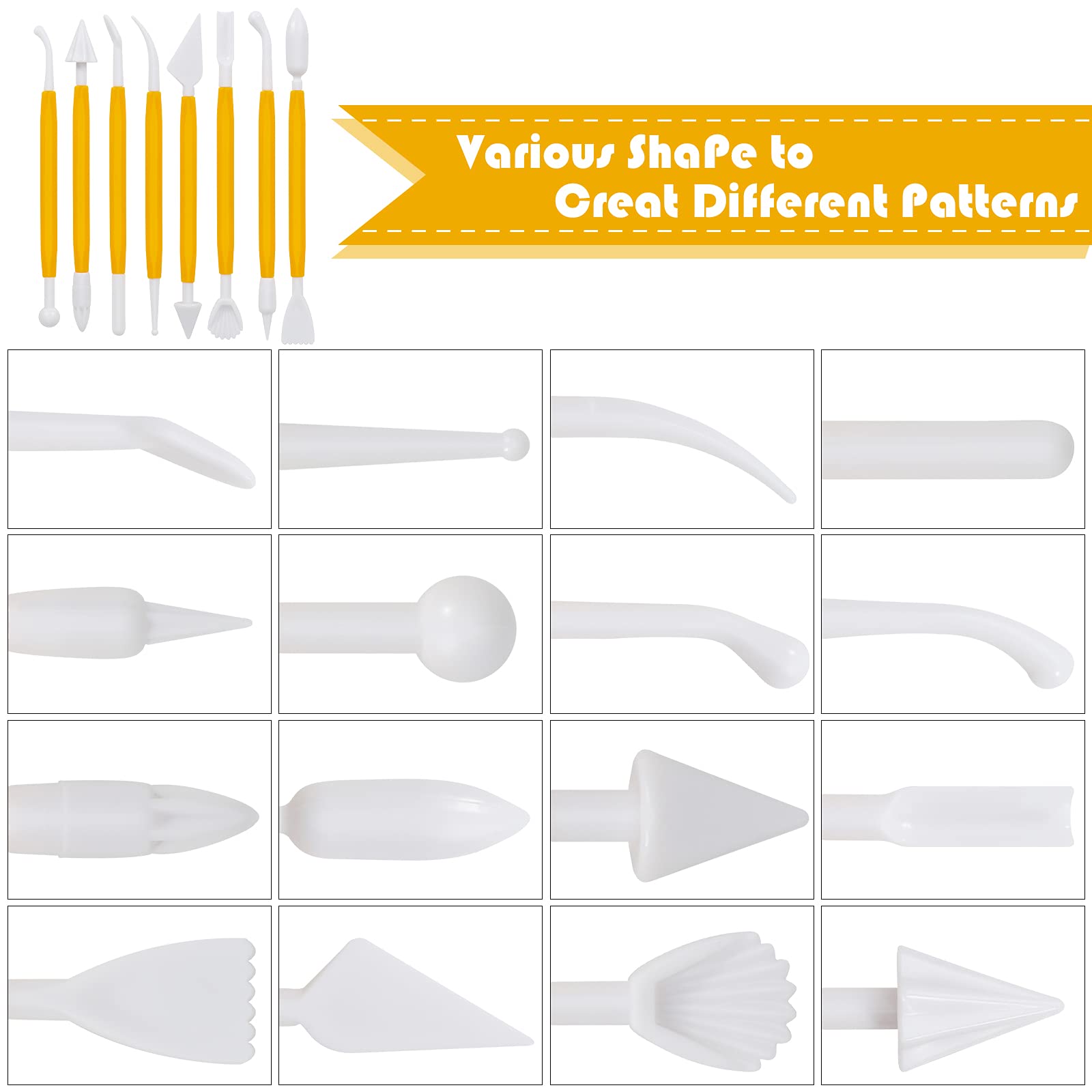 Huixinda Ensemble complet d'outils de décoration de gâteau par emporte-pièce pour fondant, pâte à sucre, glaçage, décoration de fleurs, outils de modelage