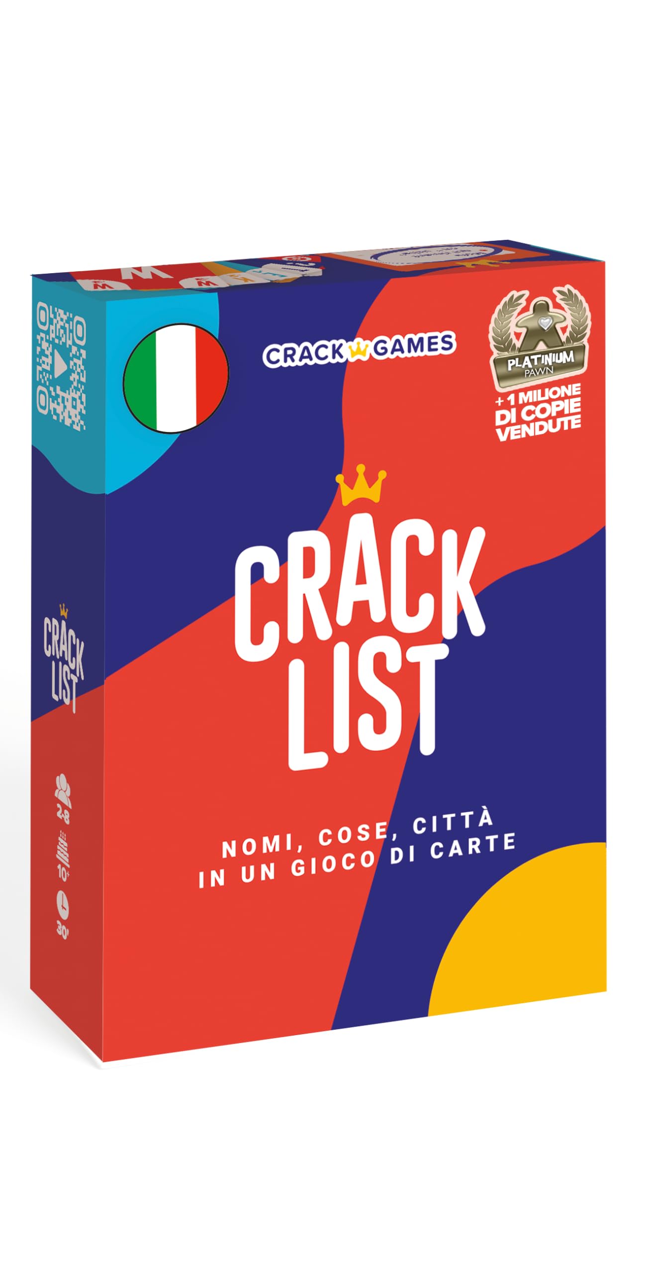 CRACK LIST – Gioco di Carte di Parole ispirato a Nomi Cose Città | Gioco da Tavolo per Tutta la Famiglia | 2-8 Giocatori | 30 Minuti | Dai 10 Anni | Versione Italiana