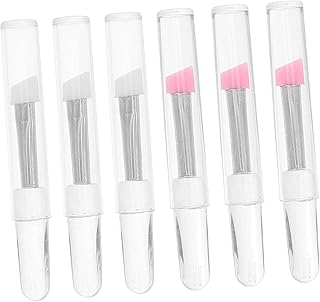 6Pcs Silicone Eye Makeup Brushes with Transpa...