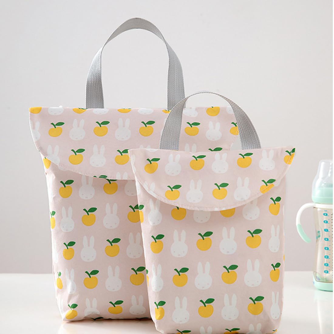 BCZR Sacchetti Pannolini 2 Pezzi Wetbag Porta Pannolini Borsa per Pannolini Portatile con Maniglia Riutilizzabile