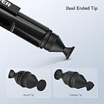 NEEWER 2 en 1 Kit d'accessoires de nettoyage d'objectifs pour appareils électroniques, téléphones, tablettes, ordinateurs portables, 1x Stylo de brosse à lentilles double tête + 1x Vêtements de nettoyage, HM-51