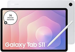 Samsung Galaxy Tab S11, AI Tablet, Wi-Fi, Leichtes Design, Vielseitige KI-Tools, DeX, 128 GB Speicher, 12 GB RAM, Lange Akkulaufzeit, Silver, 3 Jahre Herstellergarantie [Exklusiv auf Amazon]
